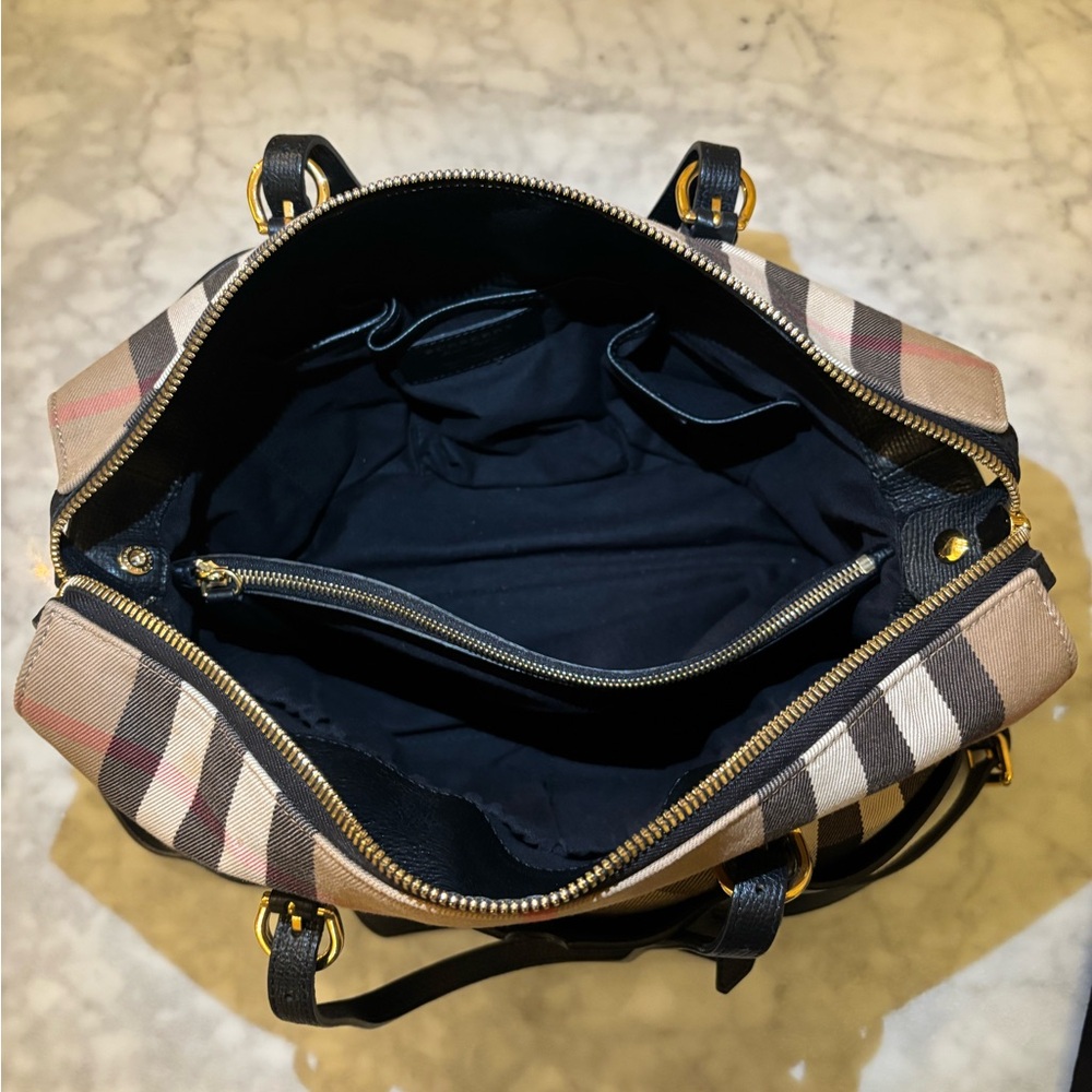 Burberry Black and Tan Baby Bag with Adjustable Strap - Picture 5 of 7